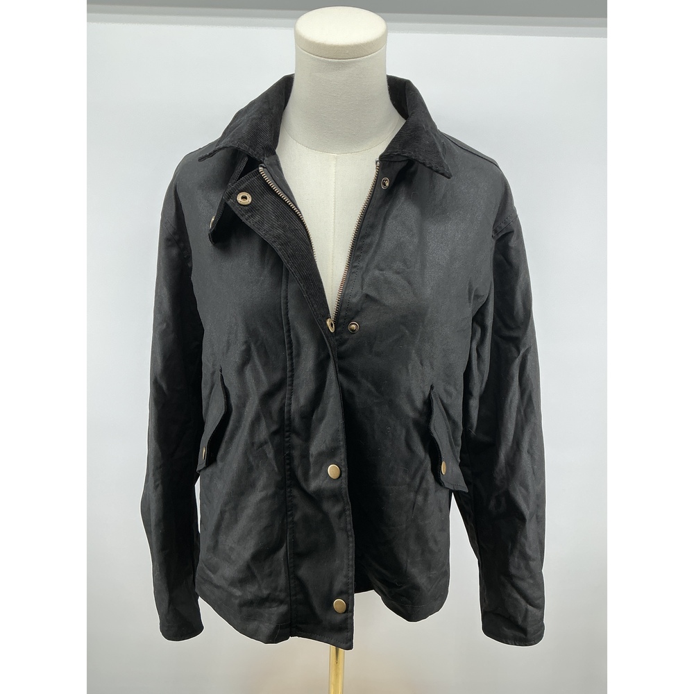 Organic Waxed Cotton Cropped Barn Jacket